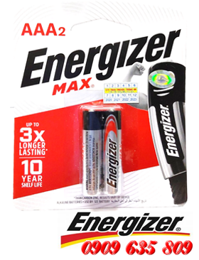 Energizer E92_BP2 (LR03); Pin AAA 1.5v Alkaline Energizer E92 BP2 (LR03) Made in Sinagpore| Vỉ 2viên